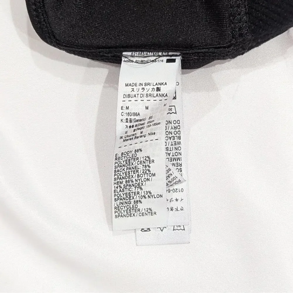 Nike Pro Classic Padded Sports Bra Black Size M - Picture 6 of 6